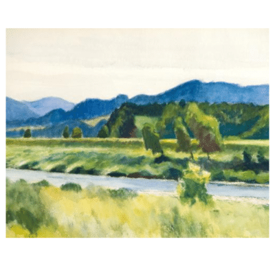 Edward Hopper 1938 Rain on River
