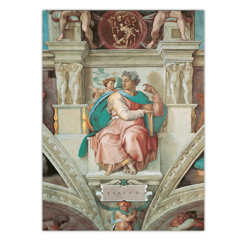 From the Ceiling Of The Sistine Chapel by Michelangelo 9