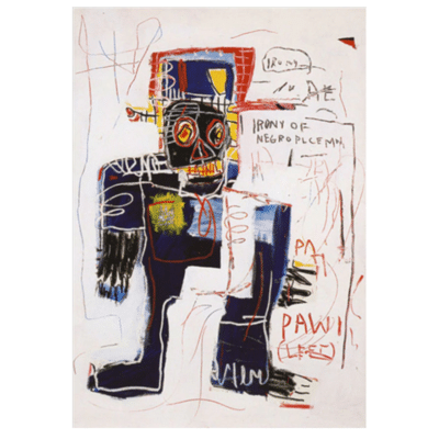 Jean Michel Basquiat 1981 Irony of the Negro Policeman