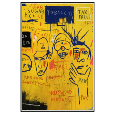 Jean Michel Basquiat 1983 Hollywood Africans