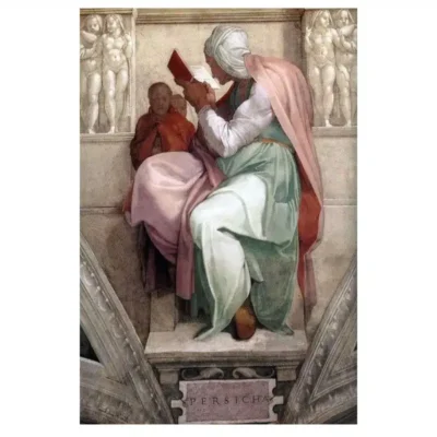 Paintings by Michelangelo Printed on Canvas - Image 8