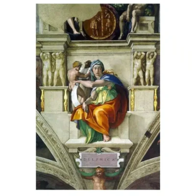 Paintings by Michelangelo Printed on Canvas - Image 10