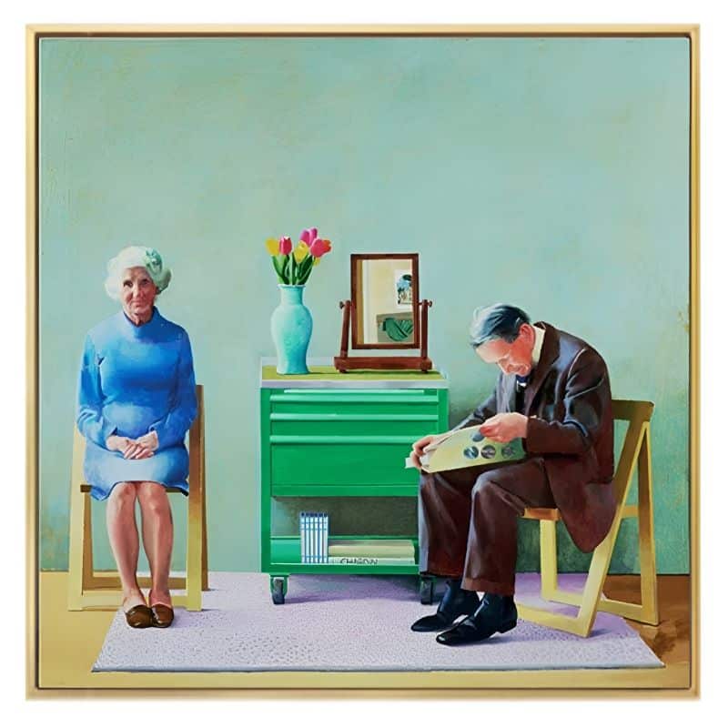 My Parents by David Hockney 1977 Printed on Canvas