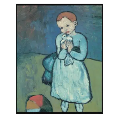 Pablo Picasso 1901 Child with a Dove