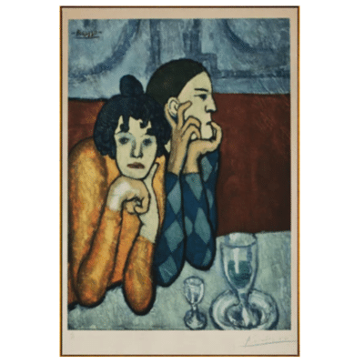 Pablo Picasso 1901 Harlequin and his Companion