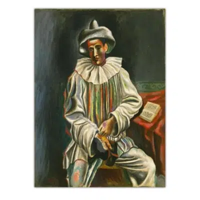 Pablo Picasso 1908 Pierrot with a Mask