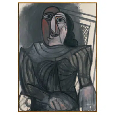 Pablo Picasso 1943 Woman Seated at the Grey Dress