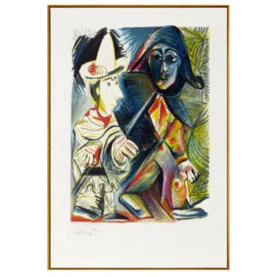 Pablo Picasso 1972 Pierrot and Arlequin