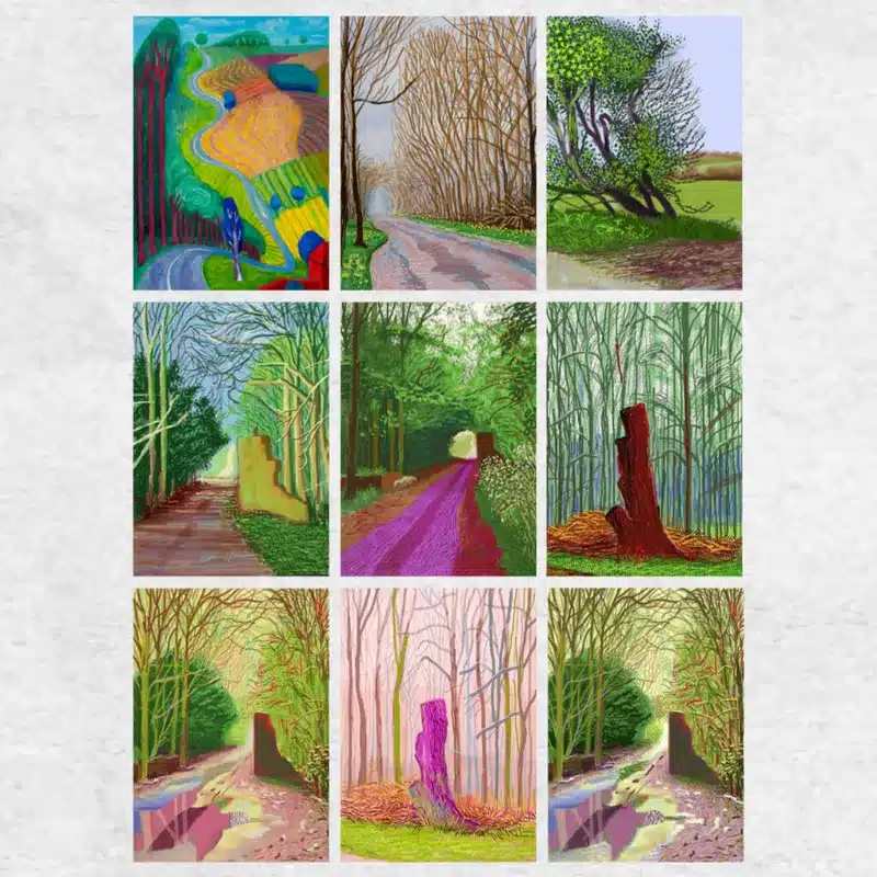 Paintings by David Hockney Printed on Canvas