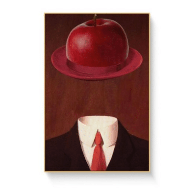Rene Magritte Apple Hat