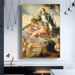 The Assumption of the Virgin by Juan de Valdés Leal 1659 Printed on Canvas