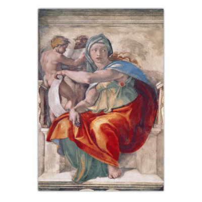 The Delphic Sibyl by Michelangelo 1509