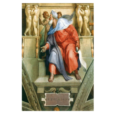 The Prophet Ezekiel Michelangelo 1510