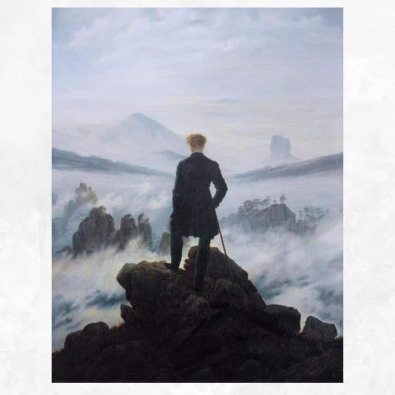 Wanderer Above the Sea of Fog by Caspar David Friedrich 1818