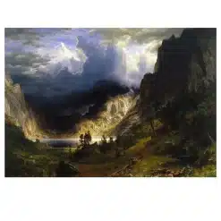 Albert Bierstadt 1866 A Storm in the Rocky Mountains
