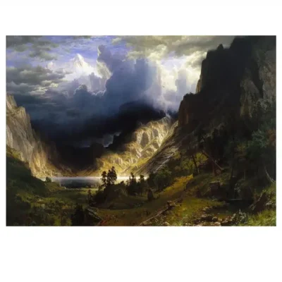 Albert Bierstadt 1866 A Storm in the Rocky Mountains
