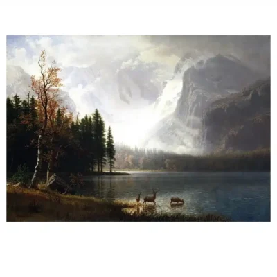 Albert Bierstadt 1877 Estes Park, Colorado, Whyte's Lake
