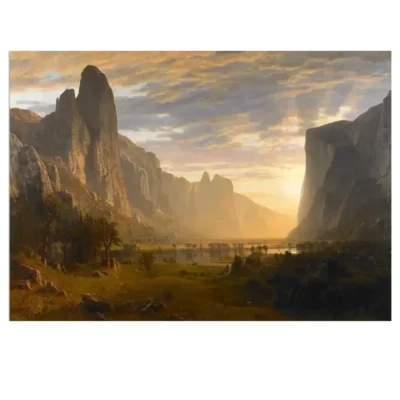 Albert Bierstadt 1865 Looking Down the Yosemite Valley, California