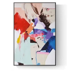 Abstract Color Splash, Oil Painting Printed on Canvas