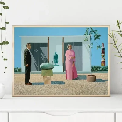 American Collectors (Fred and Marcia Weisman) by David Hockney