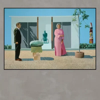 American Collectors by David Hockney Printed on Canvas - Image 3