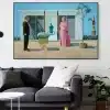 American Collectors by David Hockney Printed on Canvas