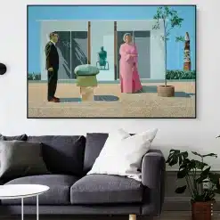 American Collectors by David Hockney Printed on Canvas