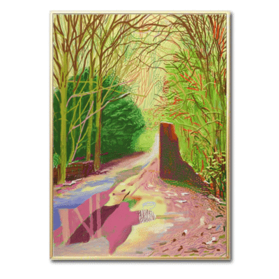 David Hockney 2011 The Arrival of Spring in Woldgate 4