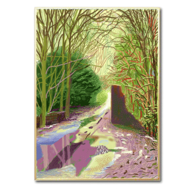 David Hockney 2011 The Arrival of Spring in Woldgate 5