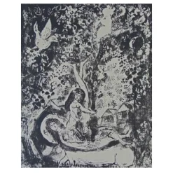 Marc Chagall 1957 Branch and flute-player