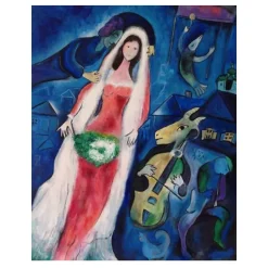 Marc Chagall 8) 1950 The Bride (La Mariée)