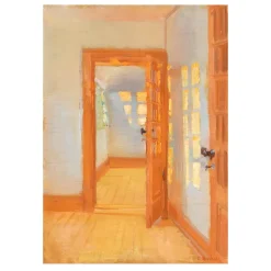 Painting by Anna Ancher (4) Interior, Brøndum's Annex 1920