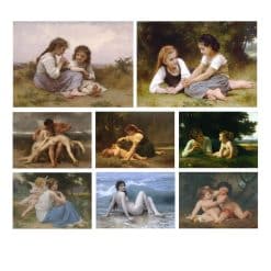 Paintings by William-Adolphe Bouguereau Printed on Canvas