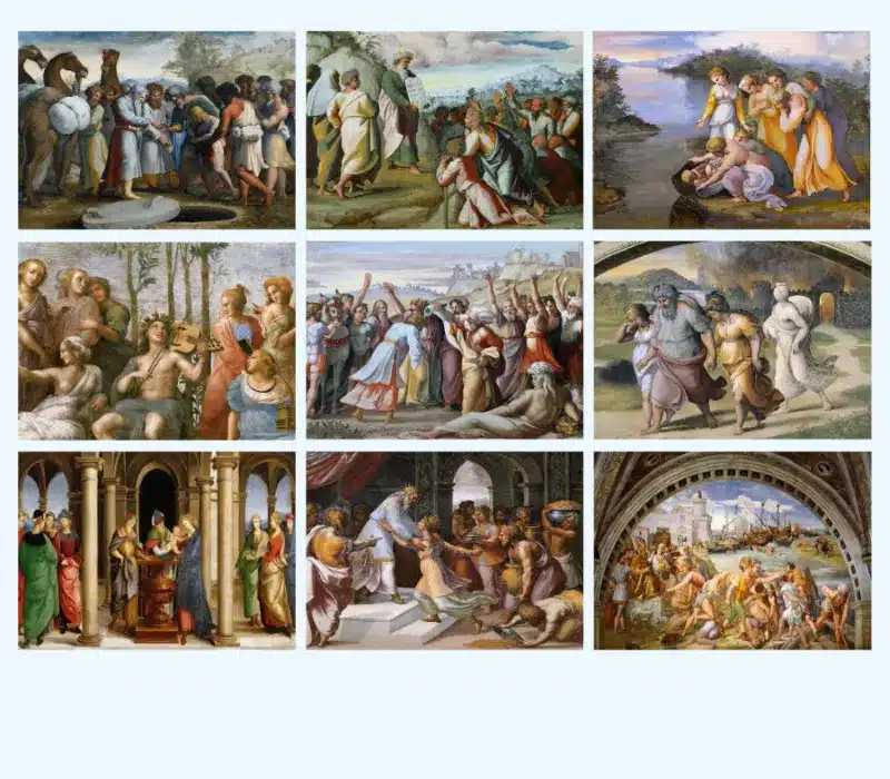 Religious Paintings by Raphael Printed on Canvas