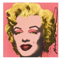 Shot Marilyns Pop Artwork by Andy Warhol Printed on Canvas - Image 3