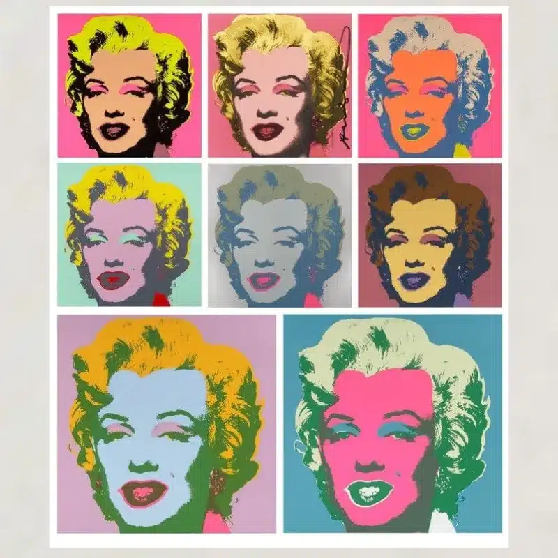 Shot Marilyn’s Pop Artwork by Andy Warhol Printed on Canvas
