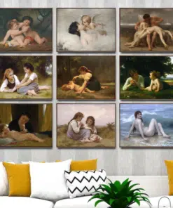 Paintings by William-Adolphe Bouguereau Printed on Canvas