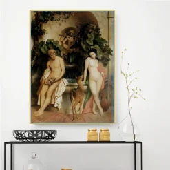 An Idyll (Daphnis and Chloe) by Jean-Léon Gérôme Printed on Canvas