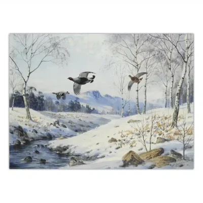 Birds in the Nature Paintings Printed on Canvas - Image 2