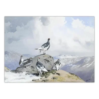 Birds in the Nature Paintings Printed on Canvas - Image 11