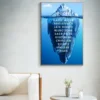 Iceberg of Success Wall Art Printed on Canvas