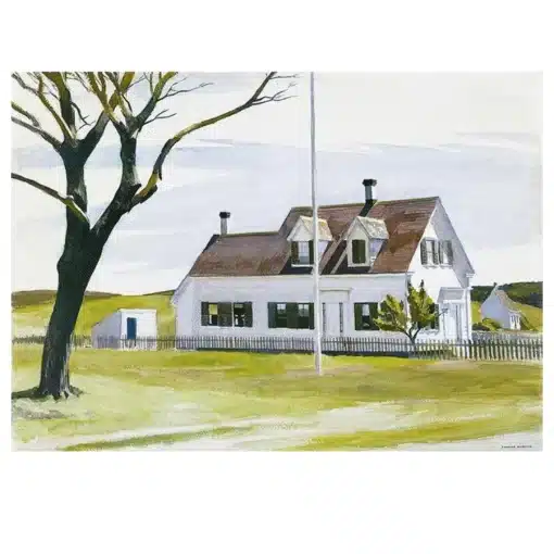 Paintings by Edward Hopper Painted 1927-1933 Printed on Canvas - Image 4
