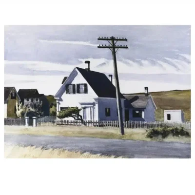 Paintings by Edward Hopper Painted 1927-1933 Printed on Canvas - Image 5