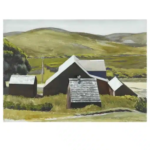 Paintings by Edward Hopper Painted 1927-1933 Printed on Canvas - Image 6