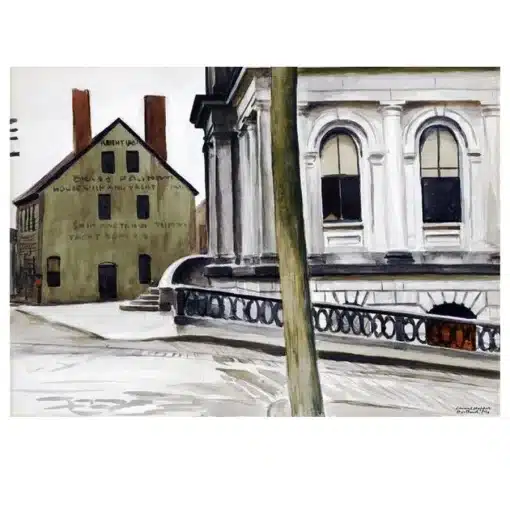 Paintings by Edward Hopper Painted 1927-1933 Printed on Canvas - Image 10