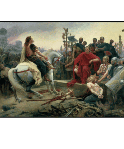 Lionel Royer 1899 Vercingetorix Throwing Down His Arms at the Feet of Julius Caesar