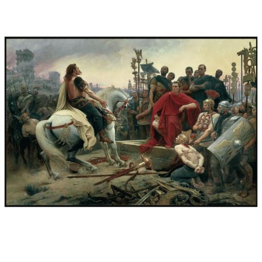 Lionel Royer 1899 Vercingetorix Throwing Down His Arms at the Feet of Julius Caesar