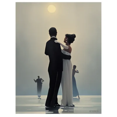 Paintings by Jack Vettriano Printed on Canvas - Image 2