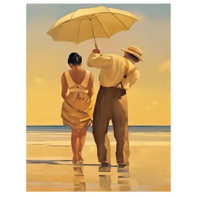 Paintings by Jack Vettriano Printed on Canvas - Image 4