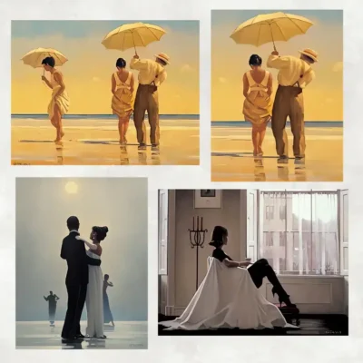 Paintings by Jack Vettriano Printed on Canvas